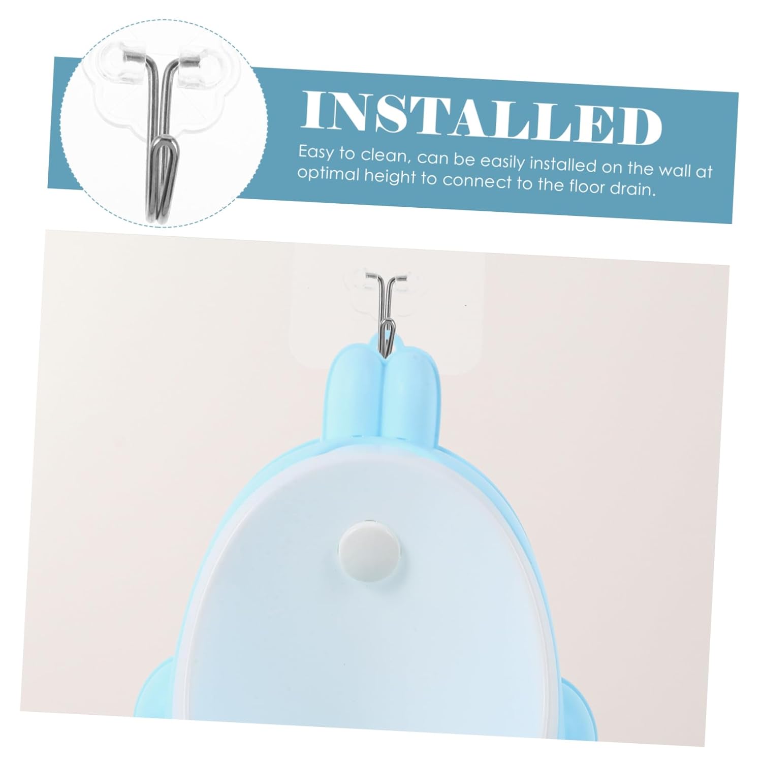 ERINGOGO Standing Baby Boy Training Urinal Portable and Flushable Toddler Potty Hanging Design for Boys Potty Training at Home Go