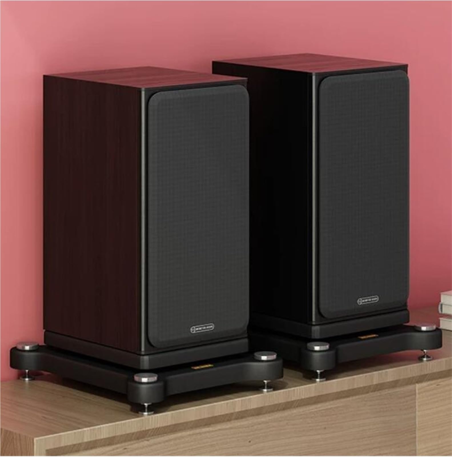 Supporto isolante per subwoofer, piattaforma antivibrazione a 2 strati per monitor da studio, home theater, altoparlanti da scaffale