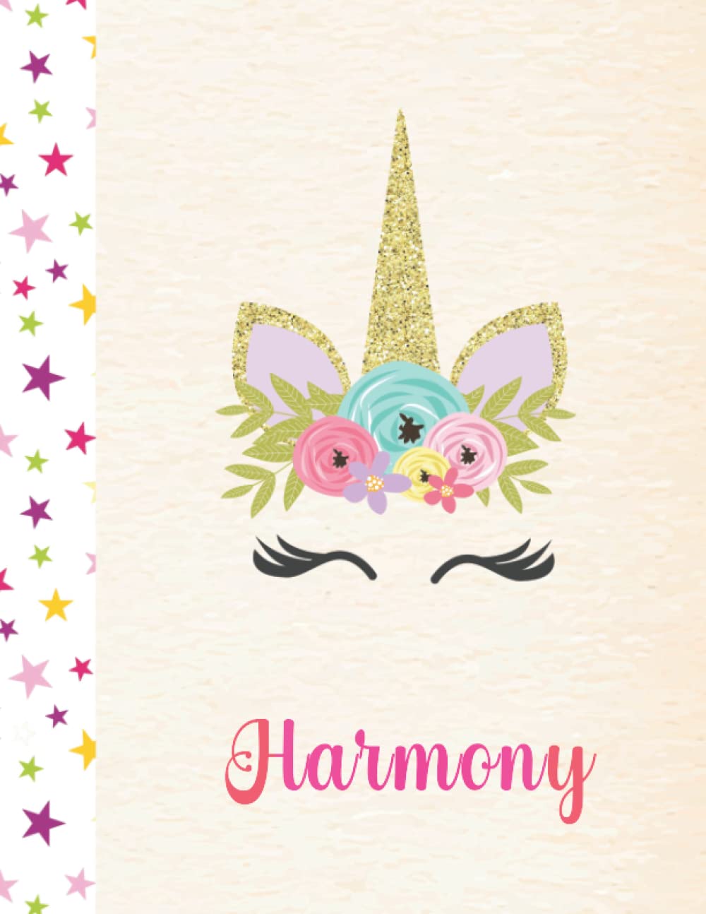Harmony: 1 Year Unicorn Daily & Weekly Planner 2022 - Personalized Custom Pink First Name for Girls - 8.5 x 11 (104 Pages) - Learn to Plan Each Day & Week