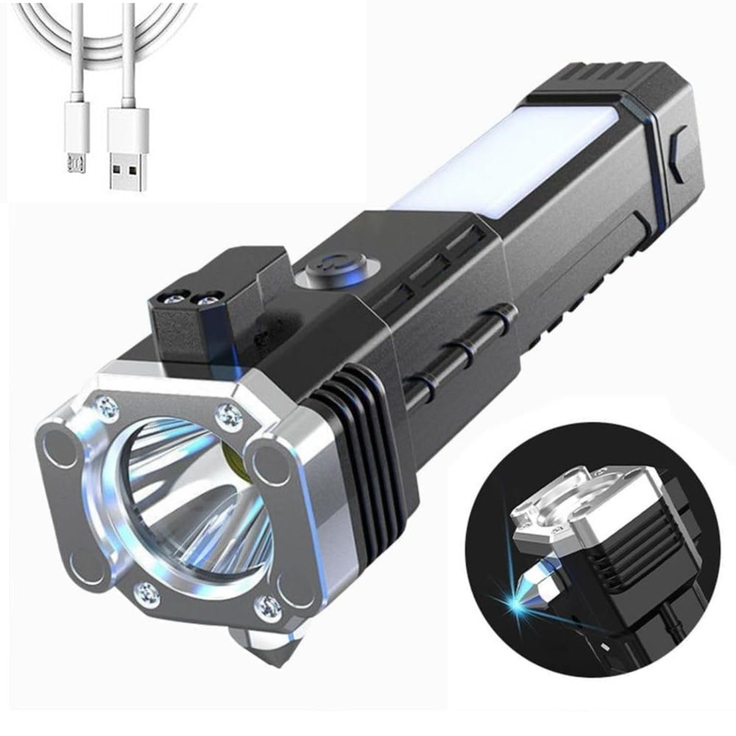 See full amazon price history chart for BISONBERG LED Torch Light 12W Rechargeable Long Distance Flashlight | Portable Rescue Torch with Hammer Window Glass & Seat Belt Cutter BISONBERG LED Torch Light 12W Rechargeable Long Distance Flashlight | Portable Rescue Torch with Hammer Window Glass & Seat Belt Cutter (B0D3Z1SNKD) Amazon Price History, Amazon Price Tracker