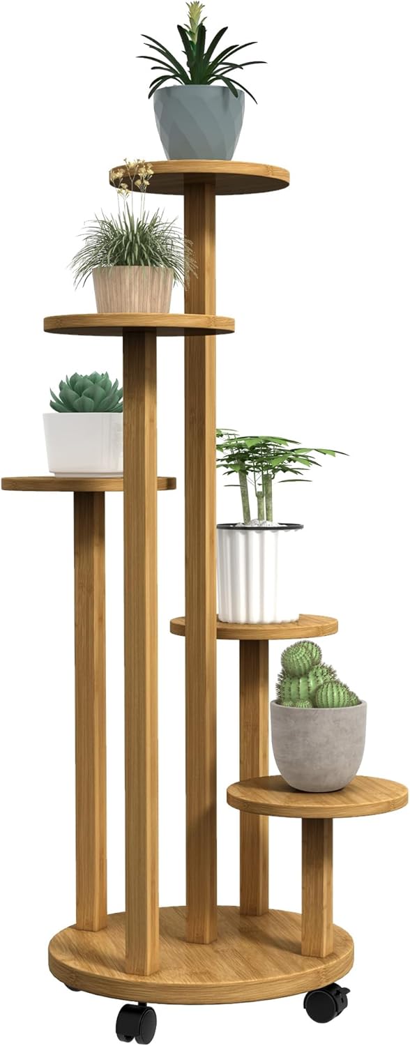 Étagère à Plantes D'intérieur En Métal Noir Avec Lumières De Croissance, 8 Niveaux En Forme De S, étagère De Présentation Moderne