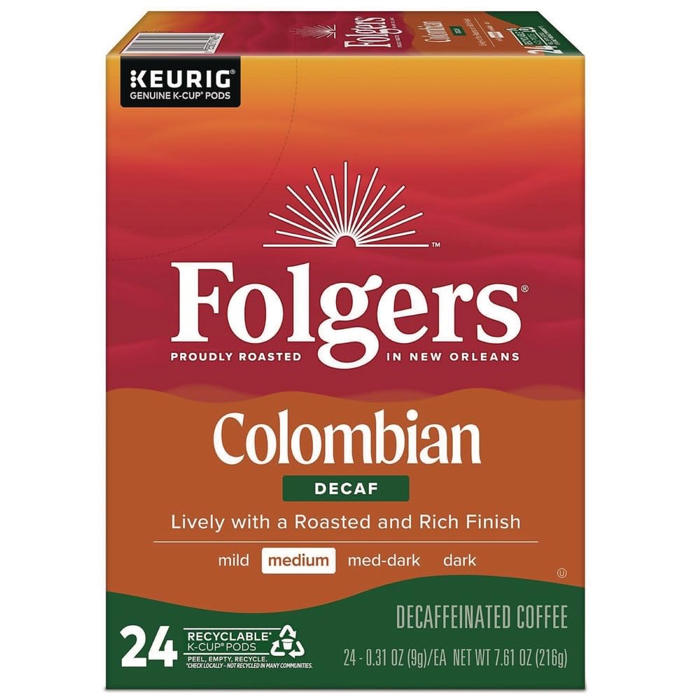 Folgers Colombian Decaf K-Cups (24 Count)