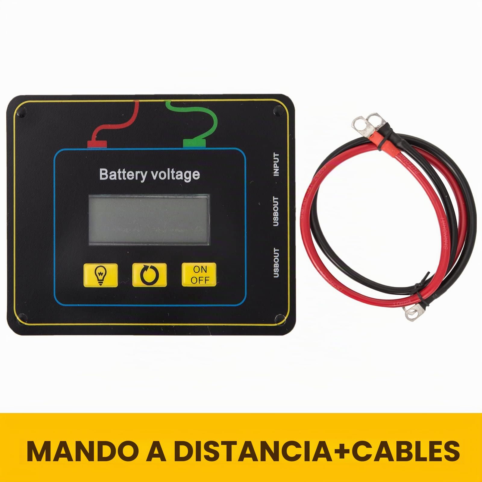 VEVOR Inversor de Onda sinusoidal Pura, 5000W 10000W, convertidor de Voltaje DC 24V a 230V AC LCD USB Ventilador de enfriamiento de Alta Velocidad de Aluminio con Control Remoto por Cable