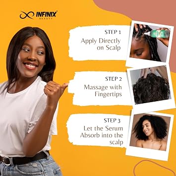 Infinix Biotin Hair Oil: Advanced growth serum for fuller, thicker hair & soothing scalp care. Non-greasy, 2oz/60ml, pack of 5