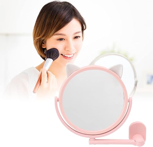 Espejo para montar en la pared, espejo de baño extensible giratorio de 360 para afeitar, espejo de brazo extensible para maquillaje, espejo de