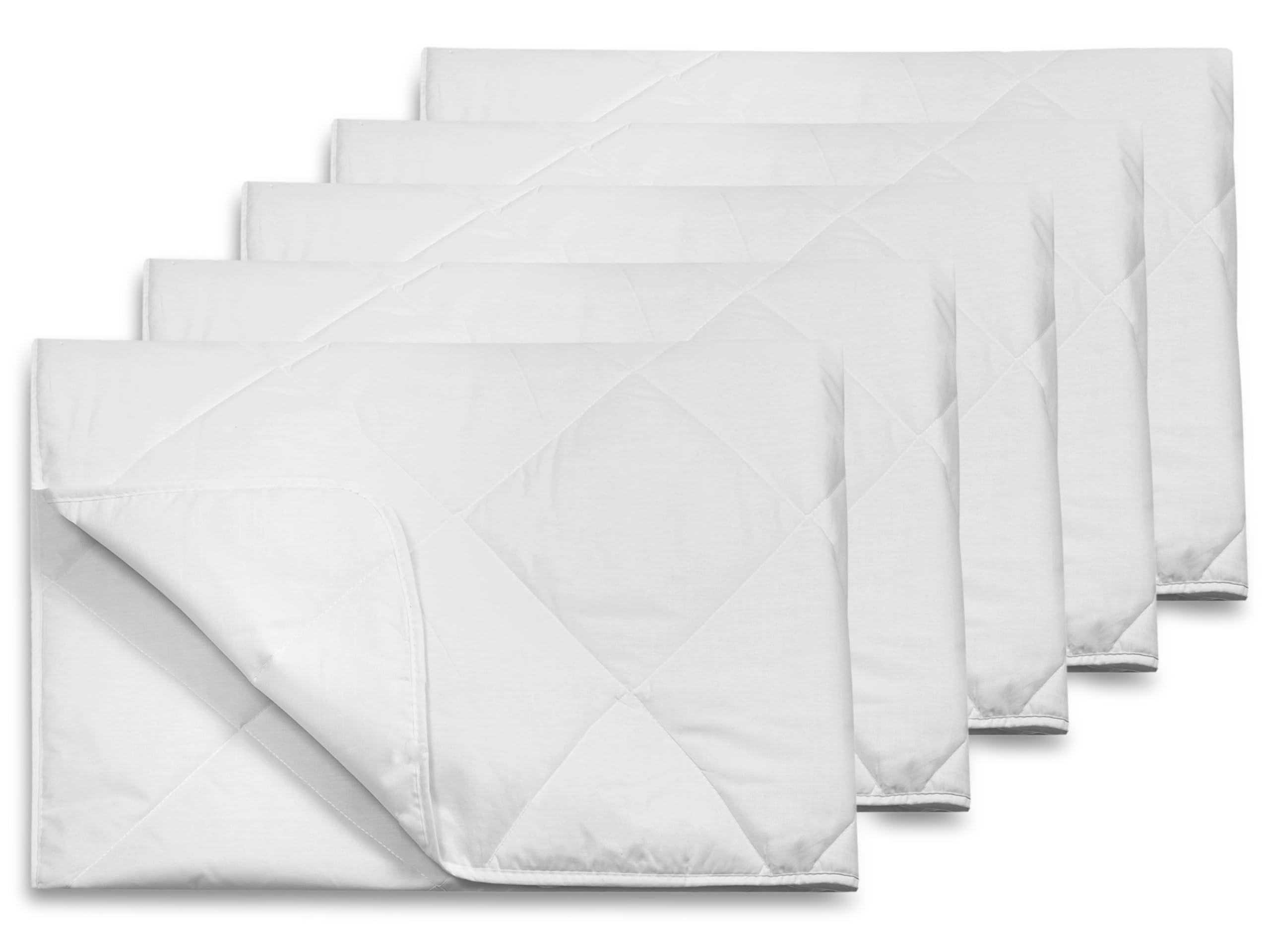 ZOLLNER 5er Set Sommerbettdecke in 135x200 cm – Ultra leichte Einziehdecke - Wärmeklasse 2 - mit Rautensteppung - Füllung aus Polyester - waschbar bis 95°C - Hotelqualität - Oeko Tex® Zertifiziert