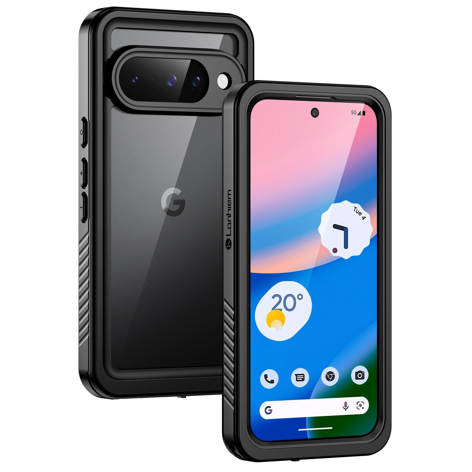 Amazon.co.jp: Lanhiem Google Pixel 10 用 防水ケース 完全防水 IP68
