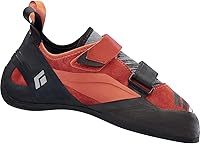 Black Diamond Men's Climbing Shoes - Leather Sole, Rubber Upper, Hook & Loop Closure for Secure Fit