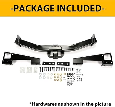 ECOTRIC Class 5 Trailer Tow Hitch W/2-Inch Receiver Compatible with 2001-2010 Chevrolet Silverado 2500HD 3500HD (6.5 Short Bed) Compatible with 2001-2010 GMC Sierra 2500HD 3500HD(6.5 Short Bed)