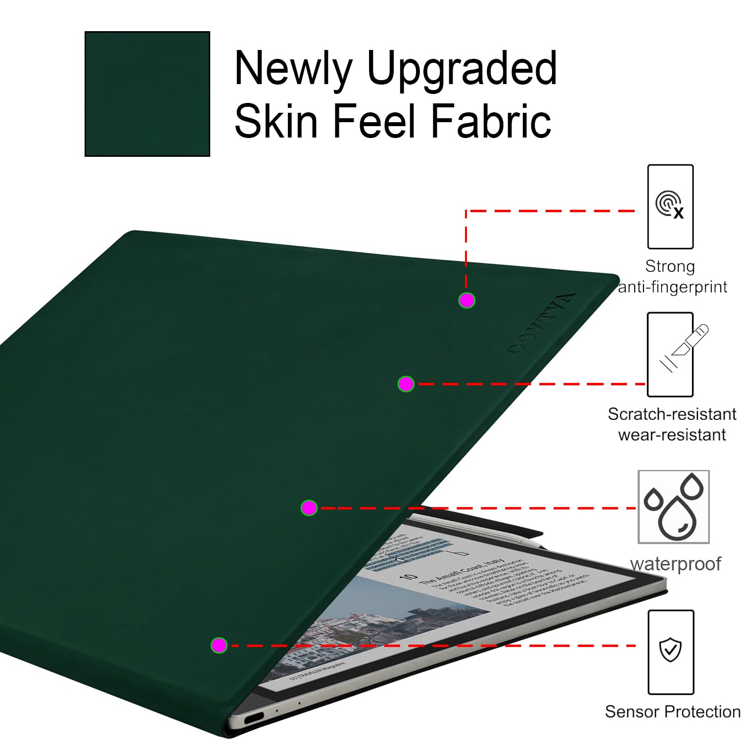 Amazon.com: GOVTVA Magnetic Stand Case for Onyx Boox Tab X C 13.3
