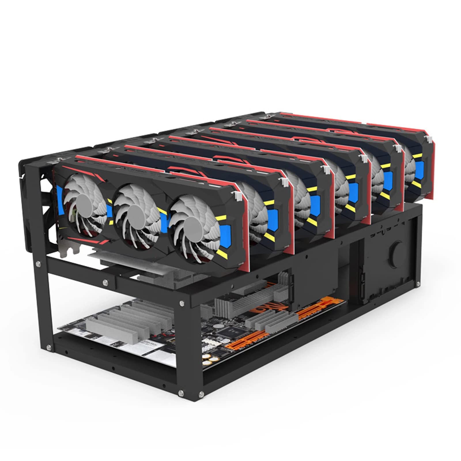 Support de carte graphique de bureau pour carte mère - Cadre ouvert pour processeur et dissipateur thermique - Support pour GPU