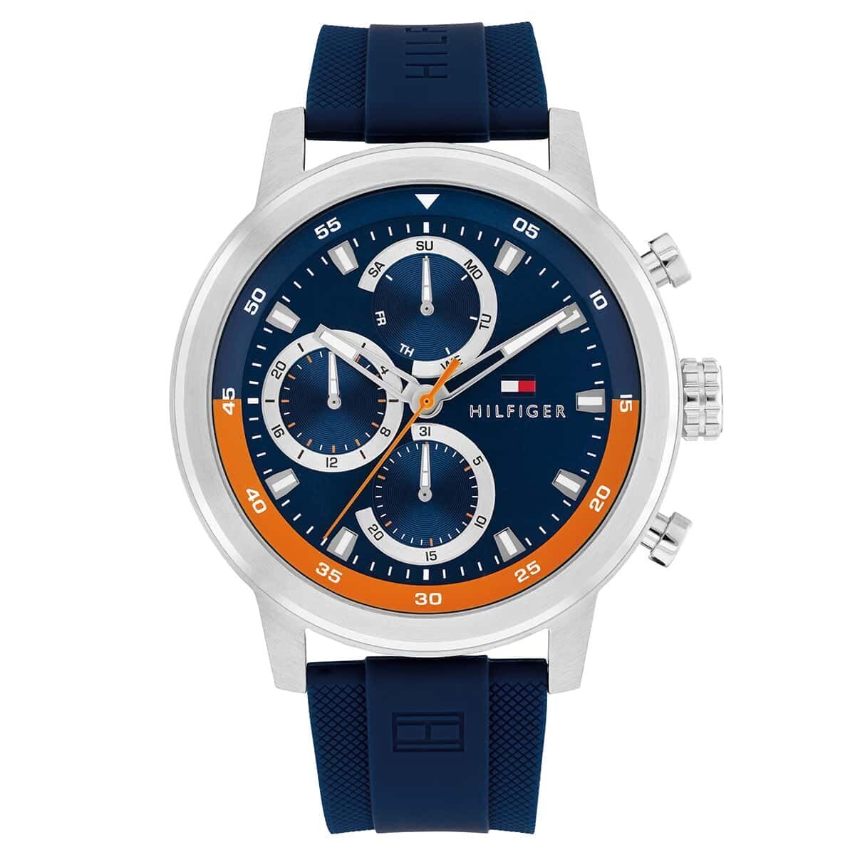 tommy hilfiger Rocky Quartz Analog with Blue Dial Blue Silicone Strap Watch for Men - TH1792177-picture-25