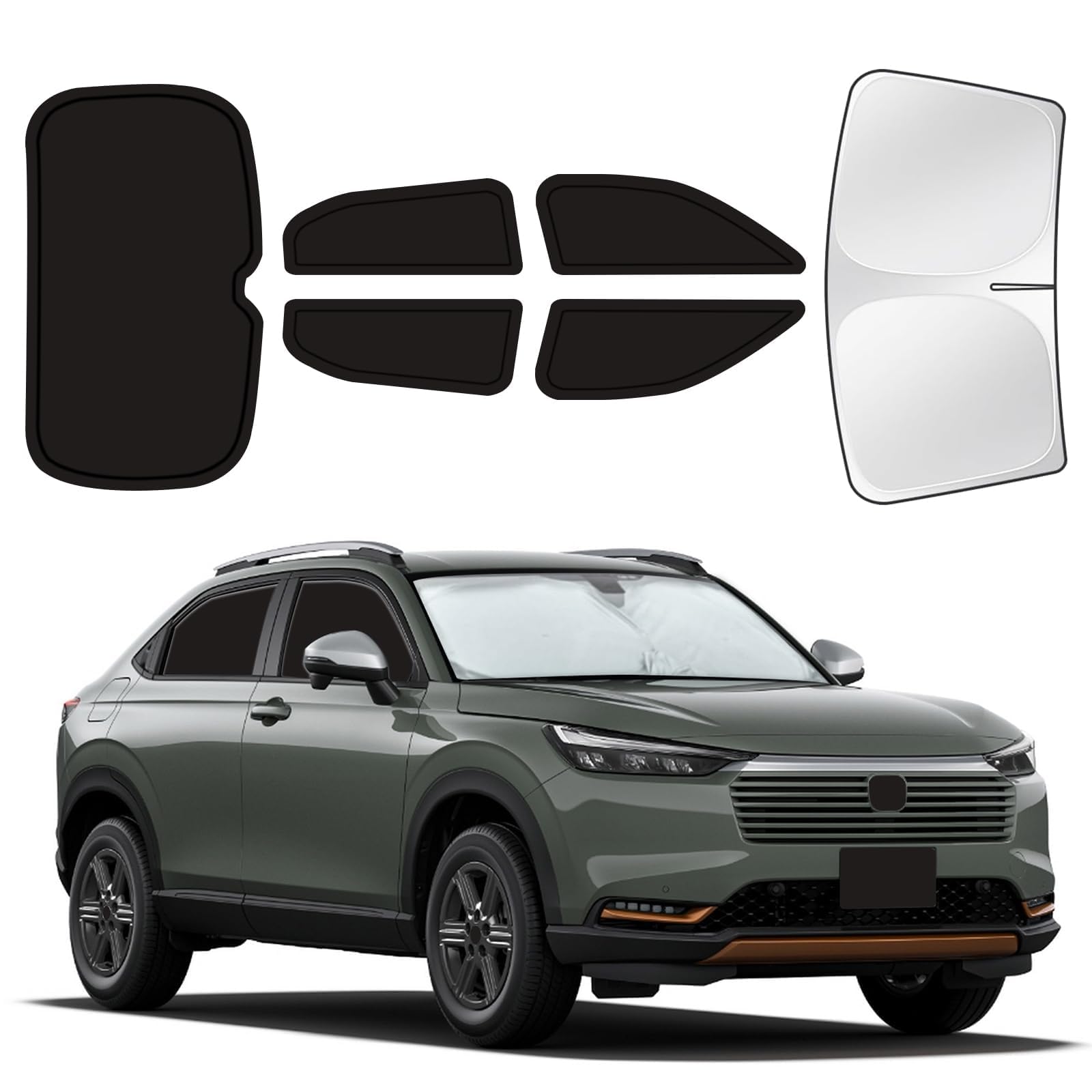 for Honda HR-V 2023-2025 Car Window Shades, 6Pcs Full Window Covers