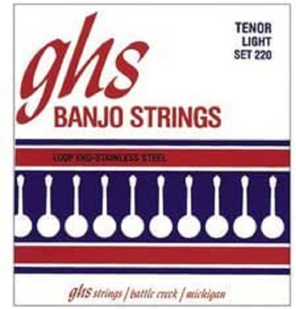 GHS Strings 210 Phosphor Bronze Tenor Banjo Set, 9-28