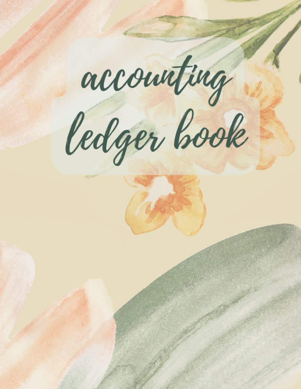 Accounting Ledger Book For Beginners: Transaction Register Cash Book For Bookkeeping | ... Book | Black And Gold 8.5" x 11",