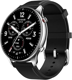 Amazfit GTR 2 Smartwatch Reloj Inteligente Fitness 90 Modos Deportivos 5 ATM Alexa Asistentes de Voz 3GB Almacenamiento de Música Llamadas telefónicas Bluetooth-Stainless