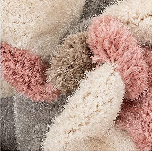 Image of Shaggy Area Rug - Extra Plush Luxury Carpet, Super Soft & Cozy Feel| Perfect for Living Room, Bedroom, and Stylish Home Decor- Blue (2 x 6 ft)