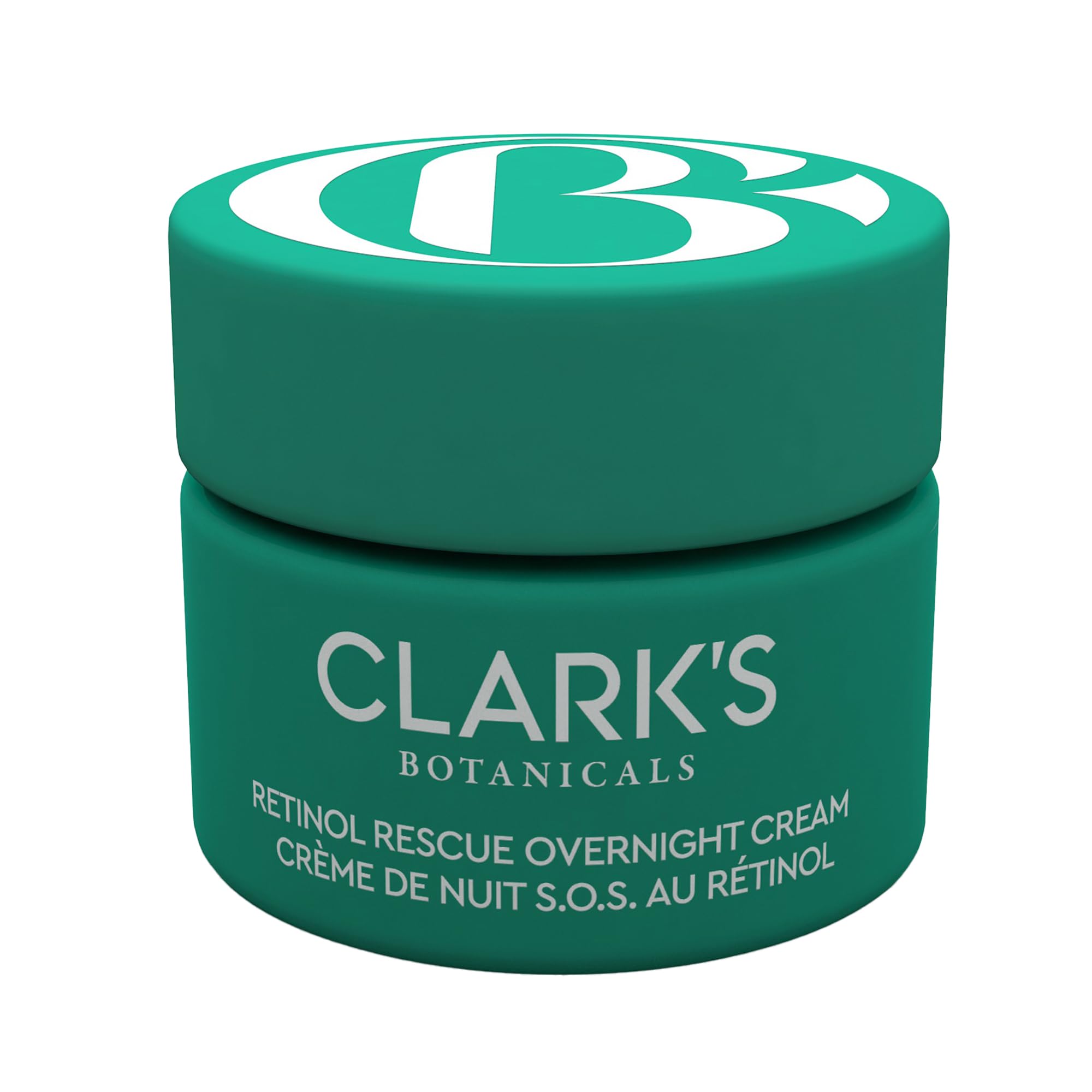 Clark's Botanicals Retinol Rescue Overnight Cream 1oz, Patented Time-Released Retinol + Vitamin C, Hyaluronic Acid, Colloidal Oatmeal, Visibly Firms, Brightens, Hydrates, & Calms Sensitive Skin