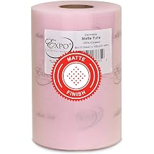 Expo International Decorative Matte Tulle, Roll/Spool of 6 X 100 Yards, Lightweight Polyester Tulle Fabric for Tutus, Costumes, and Party Decorations, Washable, Easy-to-Use, Light Pink