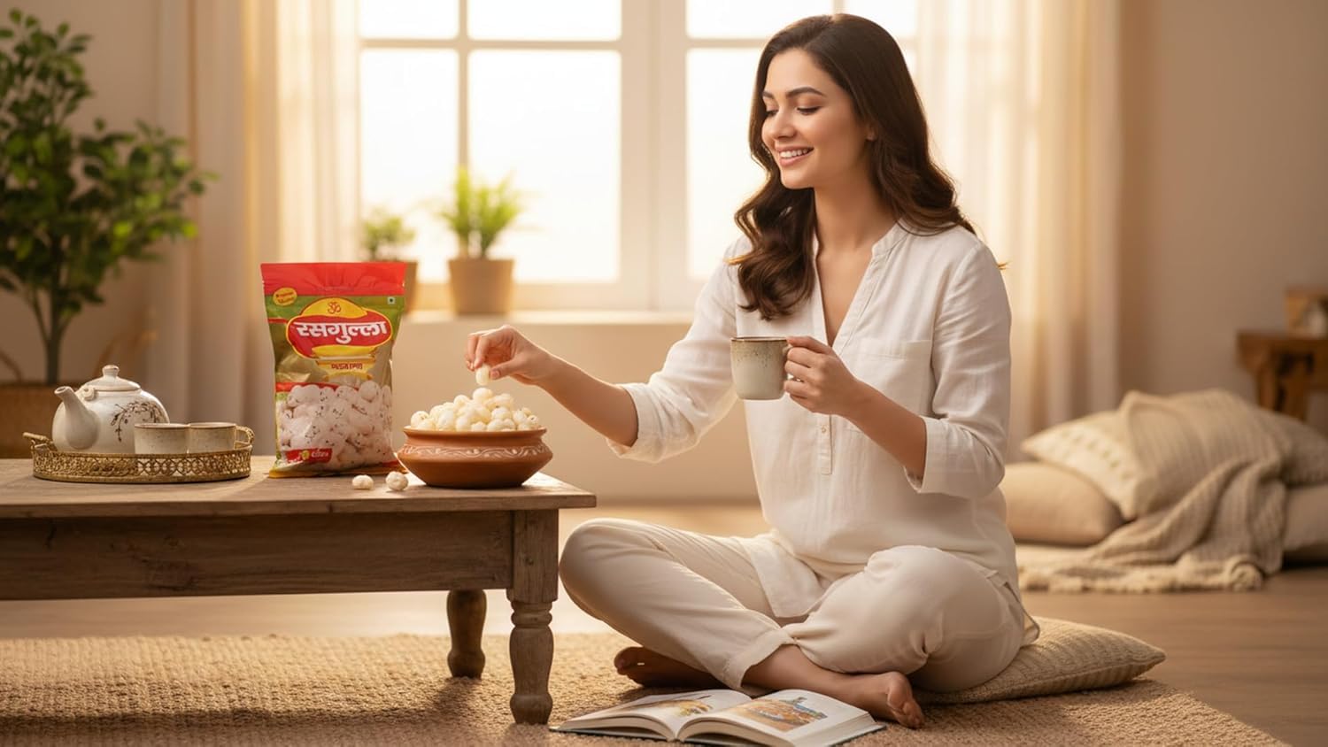 Premium Raw Phool Makhana 250 g big size 5+ suta | Fox Nuts | Raw Lotus Seeds | Gluten Free | No Added Preservatives | Suitable for Roasting, Cooking, Fasting & Prasadam. 3
