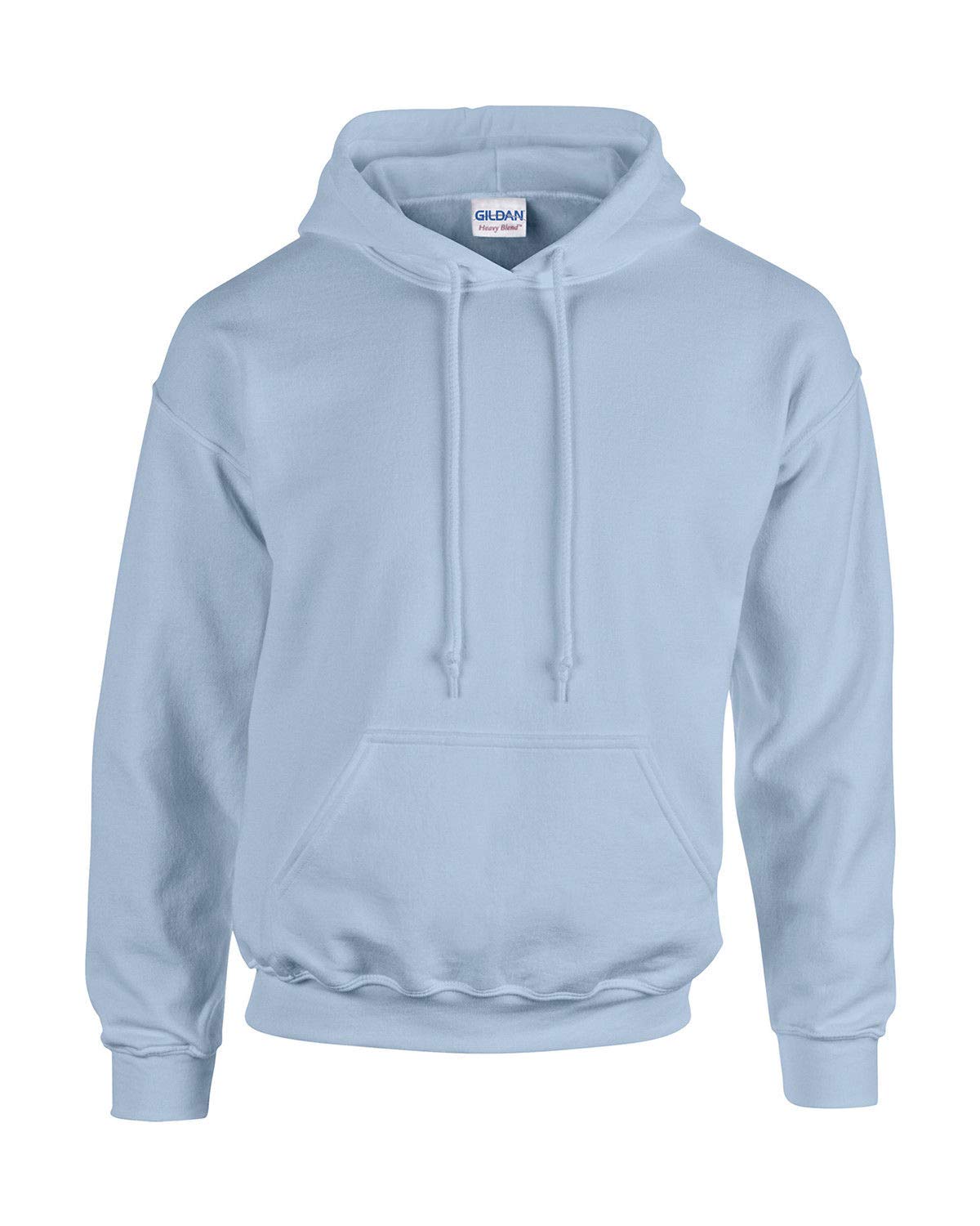 Gildan Men's Hooded Pullover Adult 50/50. Hooded Sweat/18500, Plain - Blue - XX-Large