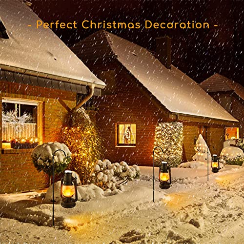 Led Vintage Lantern Flickering Flame, Indoor/Outdoor Lanterns For Patio Waterproof, Remote Control, Decorative Lanterns Battery Powered For Yard, Terrace, Lawn, Fireplace, Camping #TOP7