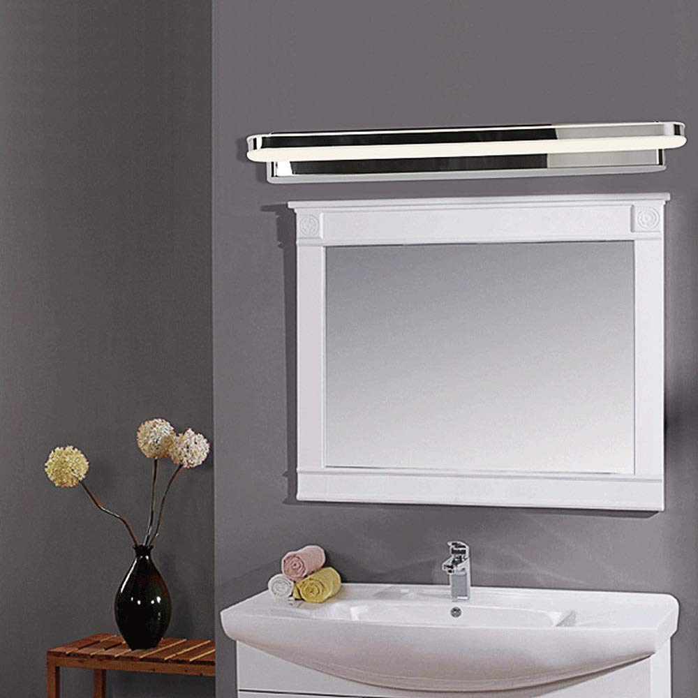 Luce per specchio cosmetico LED 40CM Specchio per trucco Luci anteriori Lampada da parete per specchio da bagno 8W Bianco caldo 3000K Apparecchio di illuminazione per armadietto [Classe di efficienz