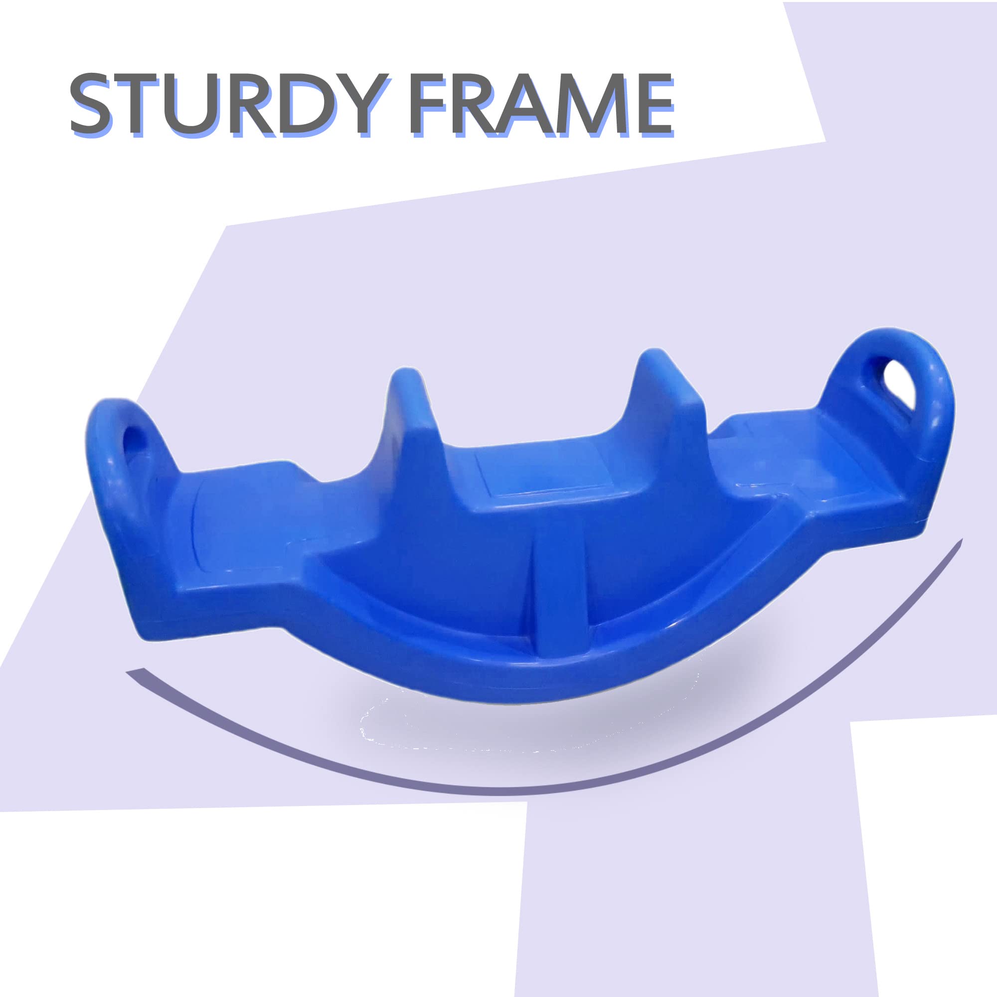 eHomeKart See Saw Rocker for Kids - Plastic See Saw Jumbo Rocker for Indoors and Outdoors - Perfect Toy for Boys and Girls of Age 1-8 Years - Dimesnsions: 118 X 32 X 45 Cm (Blue), 1 Count - Image 5 thumbnail