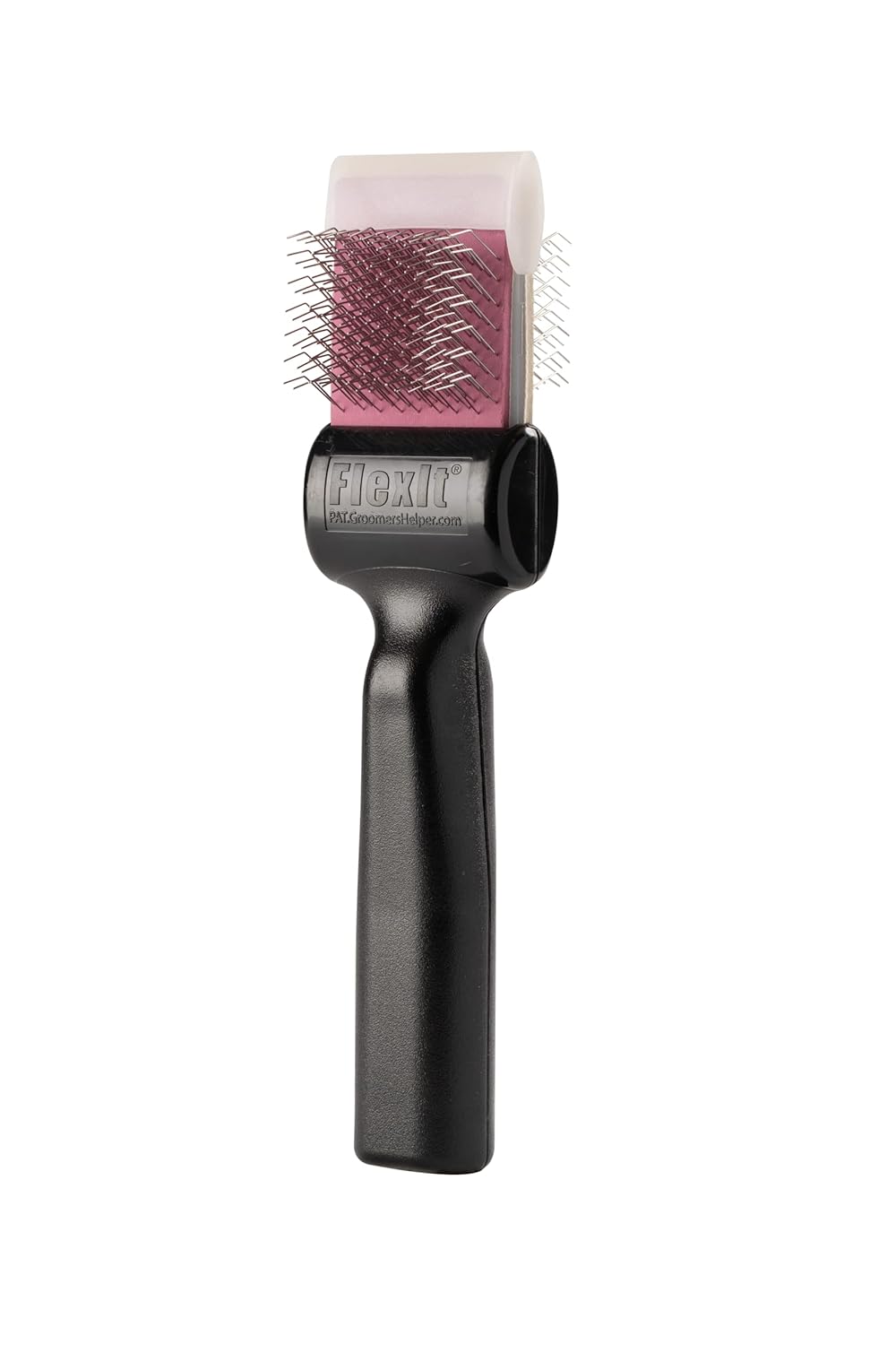 FlexIt® Purple/Silver Firm Flex Finishing – Undercoating Combo Dog Grooming Brush (Single)