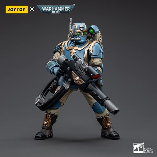 Miniatura 7 de JOYTOY 118 Figuras de acción Warhammer 40K Mecha Joy Figura de juguete Modelo Juguetes Astra Militarum Tempestus Scions Squad 55th Kappic Eagles