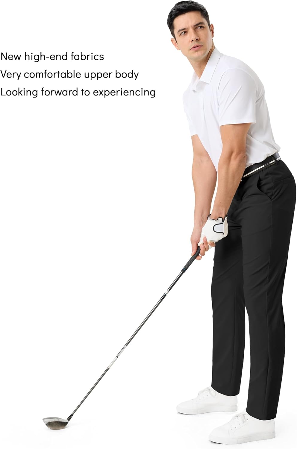 Mens Golf Pants Waterproof Stretch Work Pants 30"/32"/34" Quick Dry Lightweight Casual Comfy Trousers with Pockets - Image 6