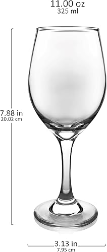 Vista 45 de Libbey 231SM - Juego de 12 copas de vino sin tallo, color gris piedra lunar, copas de vino tinto y blanco de calidad de restaurante, juego de vasos