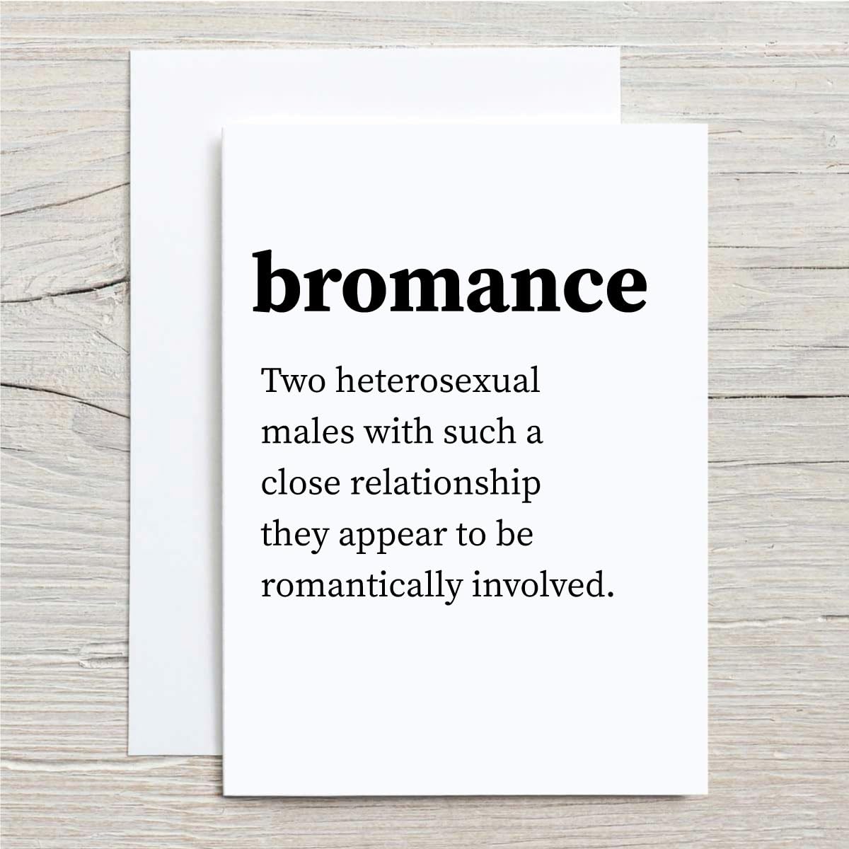 Bromance Grußkarte A6 – Lustig Für Freunde, 280 G/m², Mit Umschlag