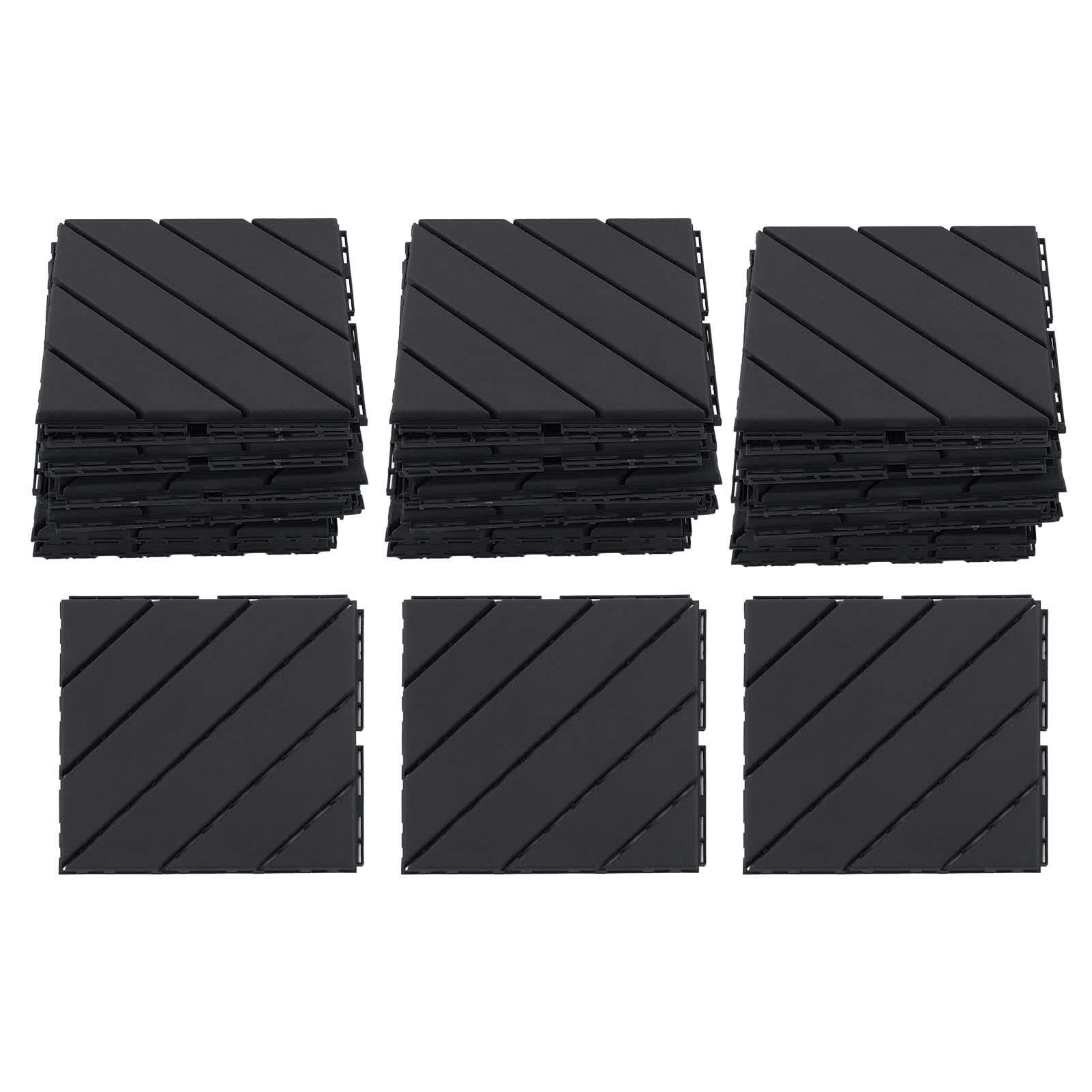 Wakects Losas de Plástico Entrelazables para Exteriores, 30 Unidades