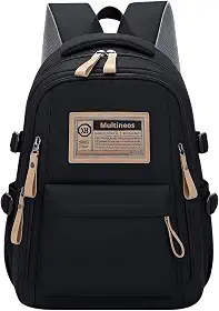 Mochila Masculina Feminina Notebook Viagem Trabalho Escola Escolar Preta Grande Impermeável Reforçada Resistente Passeio Casual