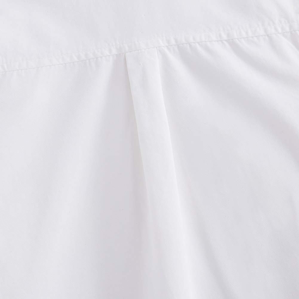 Spring&Gege Chicos Uniforme Manga Corta Abotonar Camisa para Niño (3-14Años)