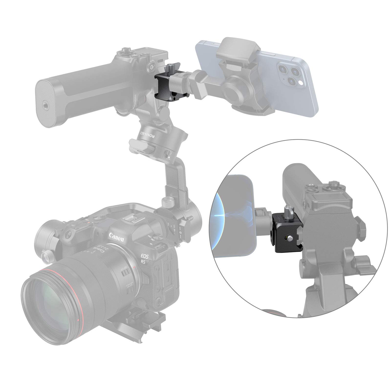 SMALLRIG NATO Clamp Accessory Mount pour DJI RS 4 /RS4 Mini/RS 4 Pro/RS 3 Mini/RS 3 / RS 3 Pro/RS 2 / RSC 2-3025
