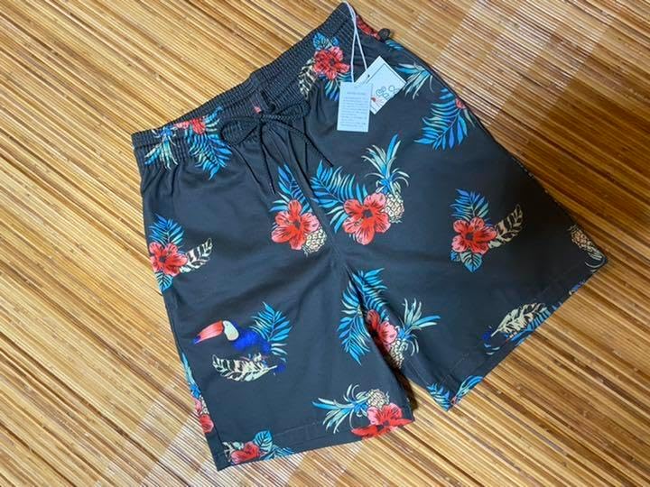 ANNTIAN ドライフラワー柄ハーフパンツ ANNTIAN ドライフラワー柄 ANNTIAN ドライフラワー柄ハーフパンツ ANNTIAN ドライフラワー柄