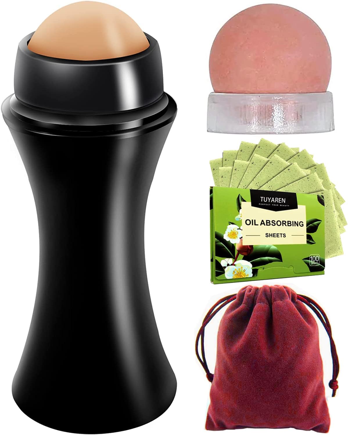 OilAbsorbing Volcanic Face Roller 103pcs kit,1 set Oil