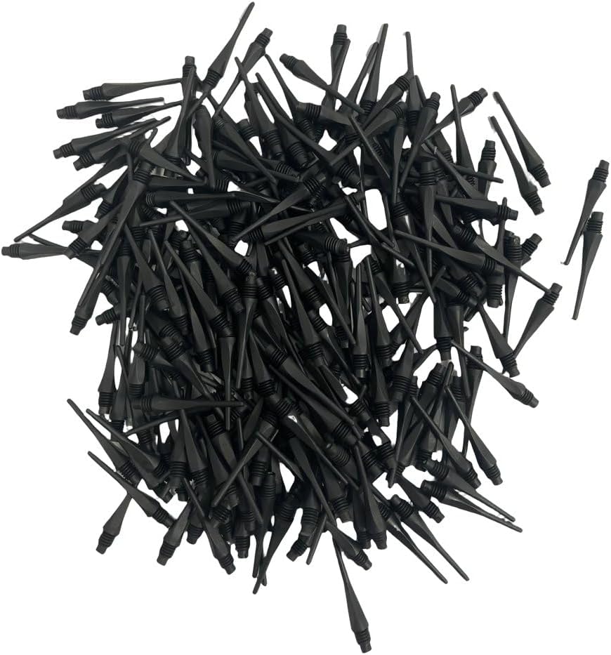 Dart Tips - Black - 2BA - Bagged - 1000 Tips Per Bag