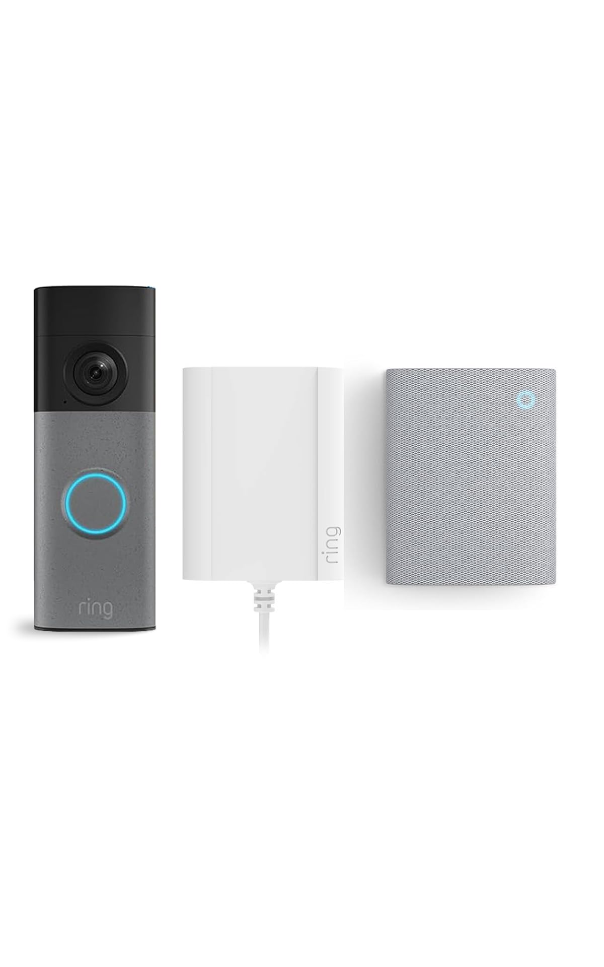 Ring Wired Video Doorbell (ultimo modello) con alimentatore plug-in + Chime (3ª gen.) | Retinal 2K, zoom avanzato 6x | Ampio campo visivo | Prova gratuita di 30 giorni del piano di abbonamento Ring