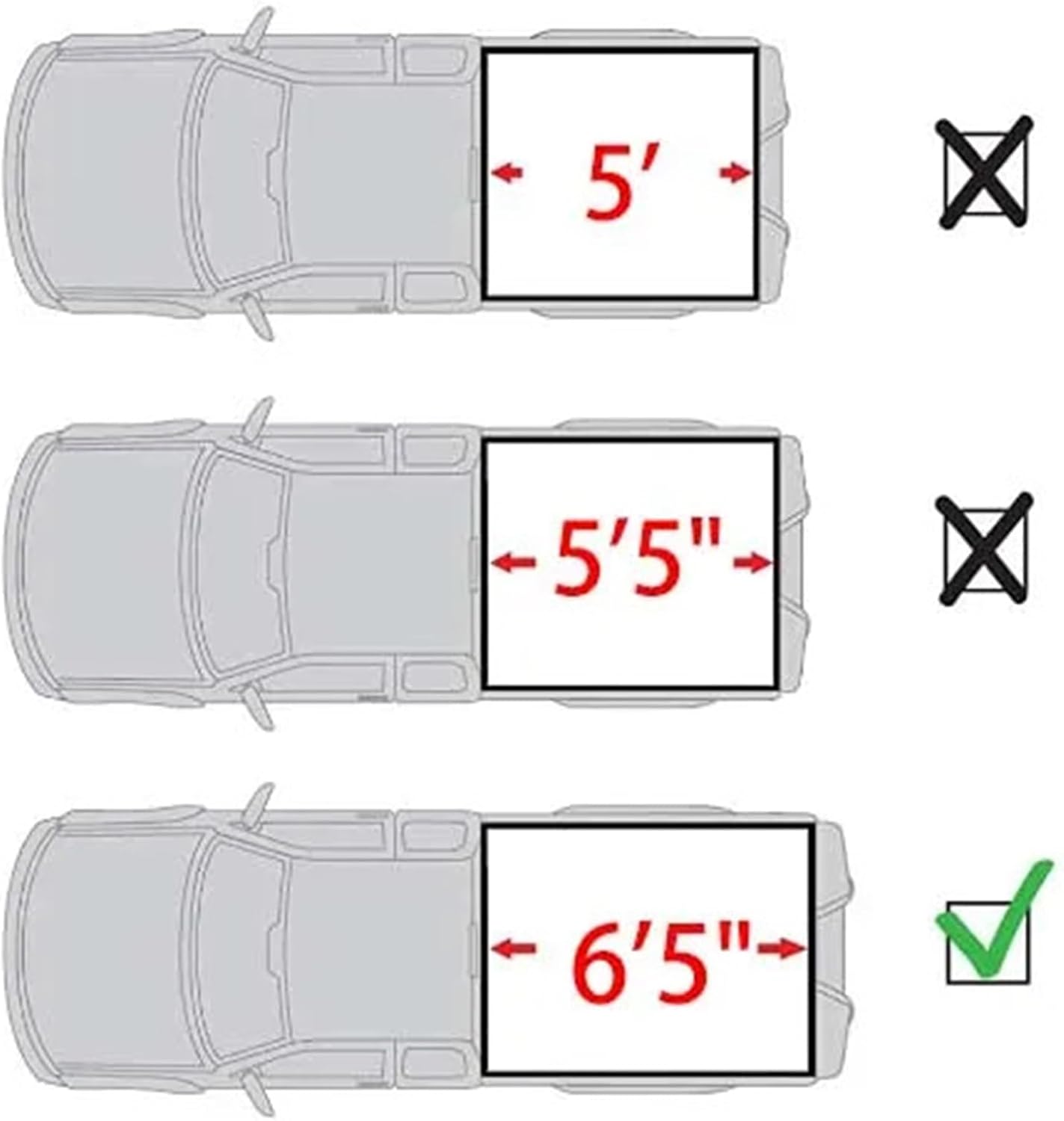 Pick Up Truck Bed Cover Hard Tri-Fold Embedded Aluminum Tonneau Cover Compatible with Chevrolet Silverado 6ft