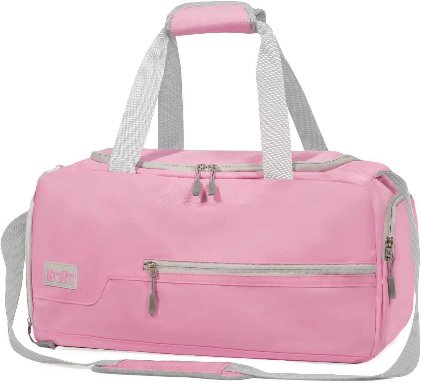 MarsBroWater Resistant Sports Gym Travel Weekender Duffel Bag with Shoe Compartment