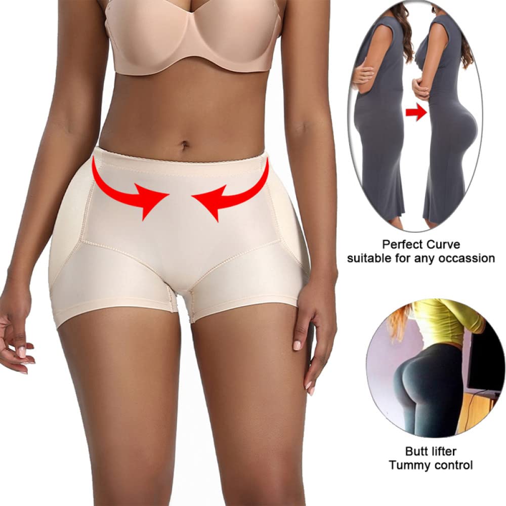Faja Moldeadora para Mujer con Efecto Levanta Glúteos - Bragas Levanta Glúteos, Faja Moldeadora, Realzador De Glúteos, Ropa Interior Moldeadora De Cintura Y Caderas.Apricot-XX-Large