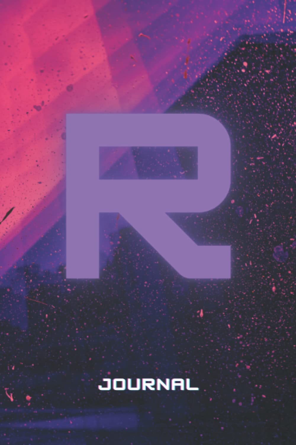 R: Monogram Initial Capital Letter A Journal: Glossy Finish Notebook and Diary for Writing And Notes: Retro Personalized Gift