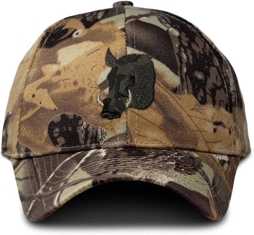 Custom Camo Baseball Cap Wild Boar Embroidery Hunting Dad Hats for Men & Women