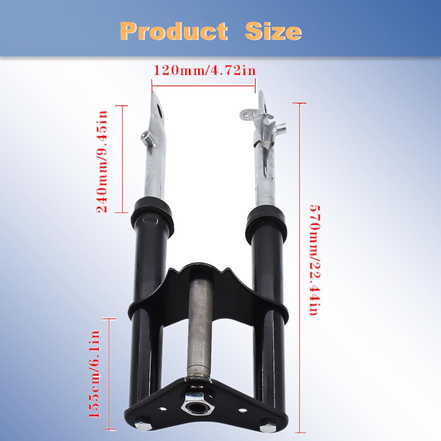 waltyotur Black Front Fork Shock Suspension Assembly Replacement for Honda XR50 CRF50