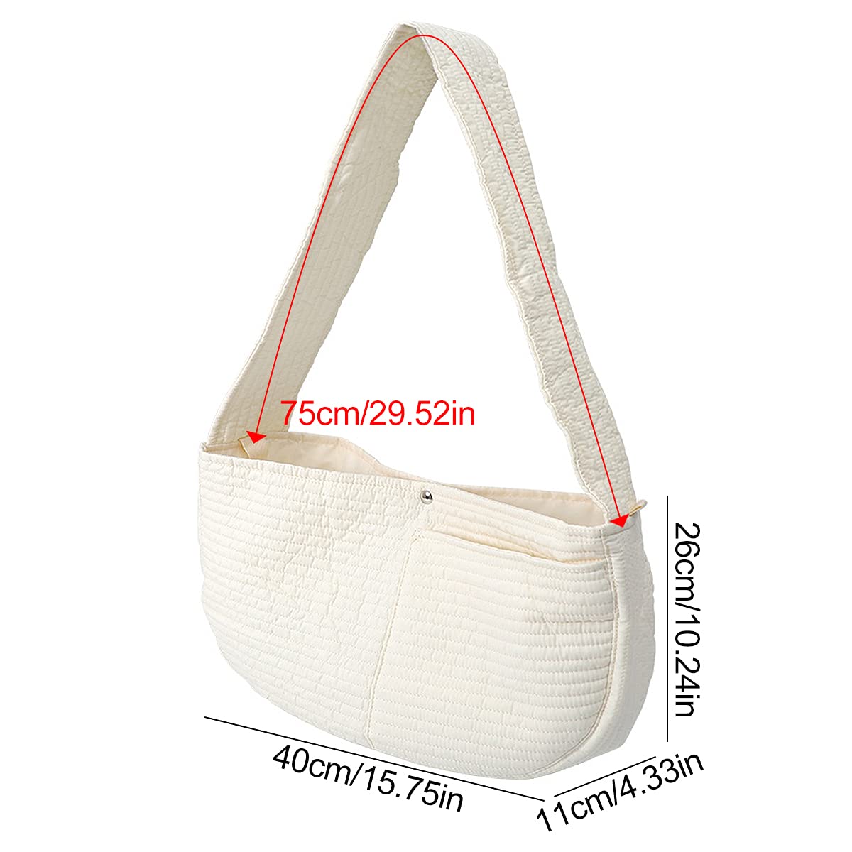 Borsa Trasporto Per Animali Tianher - Tracolla Larga E Traspirante Per Cani E Gatti Piccoli - Taglia M - Foto 5