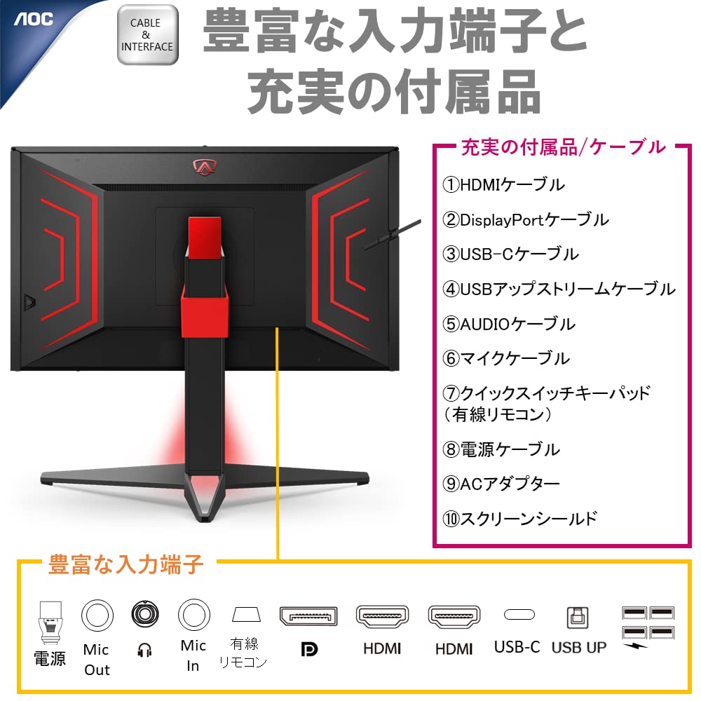【新品】AOC ゲーミングモニター AGON 27インチ AG274UXP/11 3838aebaad0738d5f6f9d1d2c1fb59