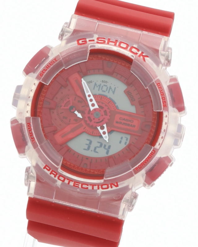 ★ジーショック 【国内正規品】日本製 Lucky Drop メンズ レッド G-SHOCK Lucky Drop ラッキードロップ GA-110GL-4AJR メンズ